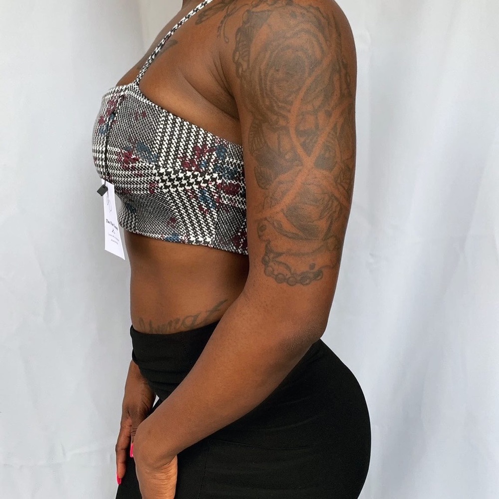 Petite Topshop Patterned Crop top